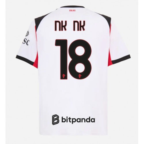 AC Milan Christopher Nkunku #18 Replika Bortatröja 2025-26 Kortärmad